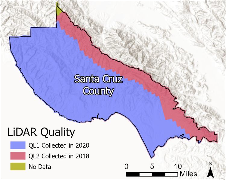 Location map of Santa Clara Valley and vicinity. Base map hillshade